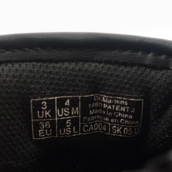 Dr Martens 1460 Patent Leather Lace Up Boots - Women's Size 5 - Picture 9 of 9